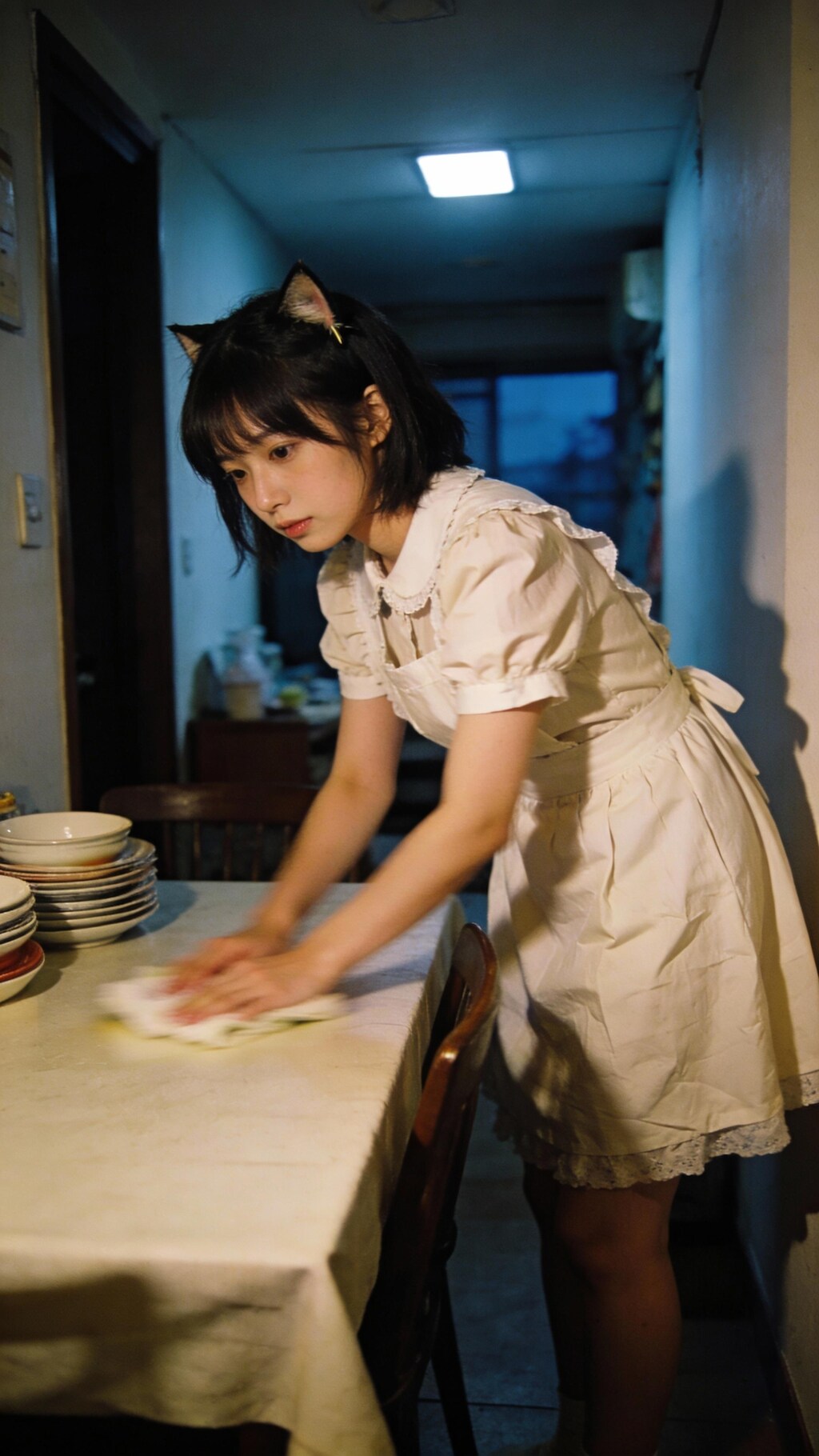 The Slumbering Feline Maid