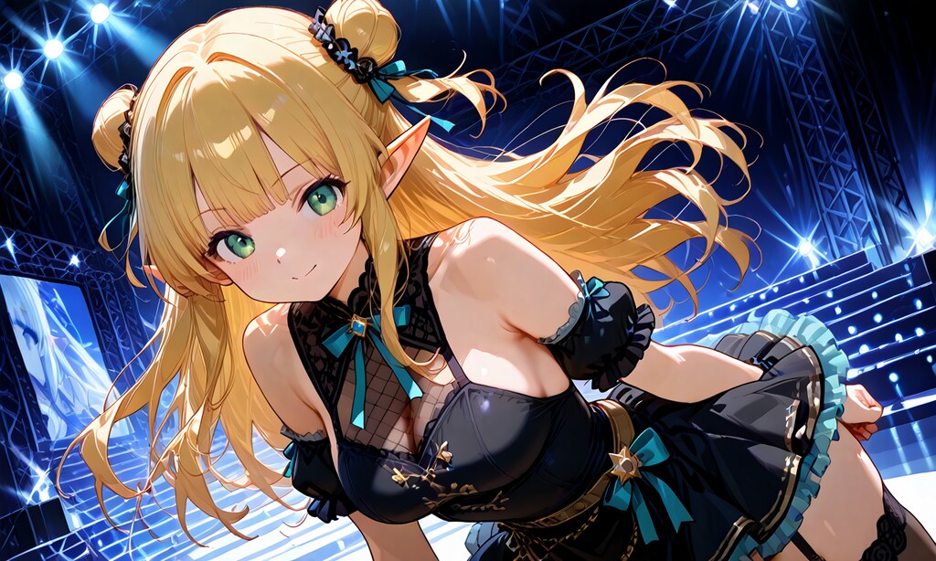 金髪のエルフアイドル