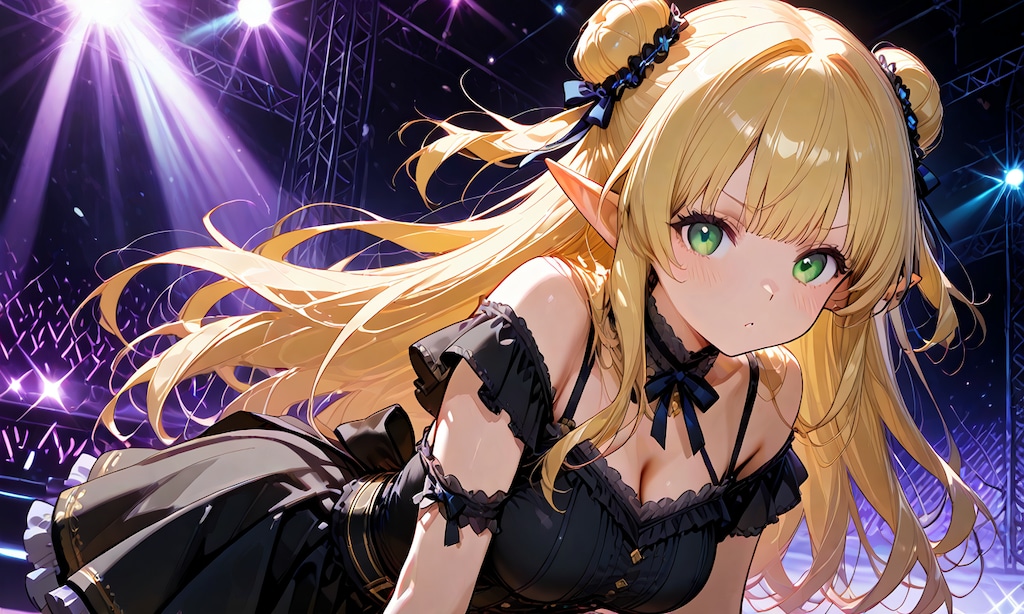 金髪のエルフアイドル