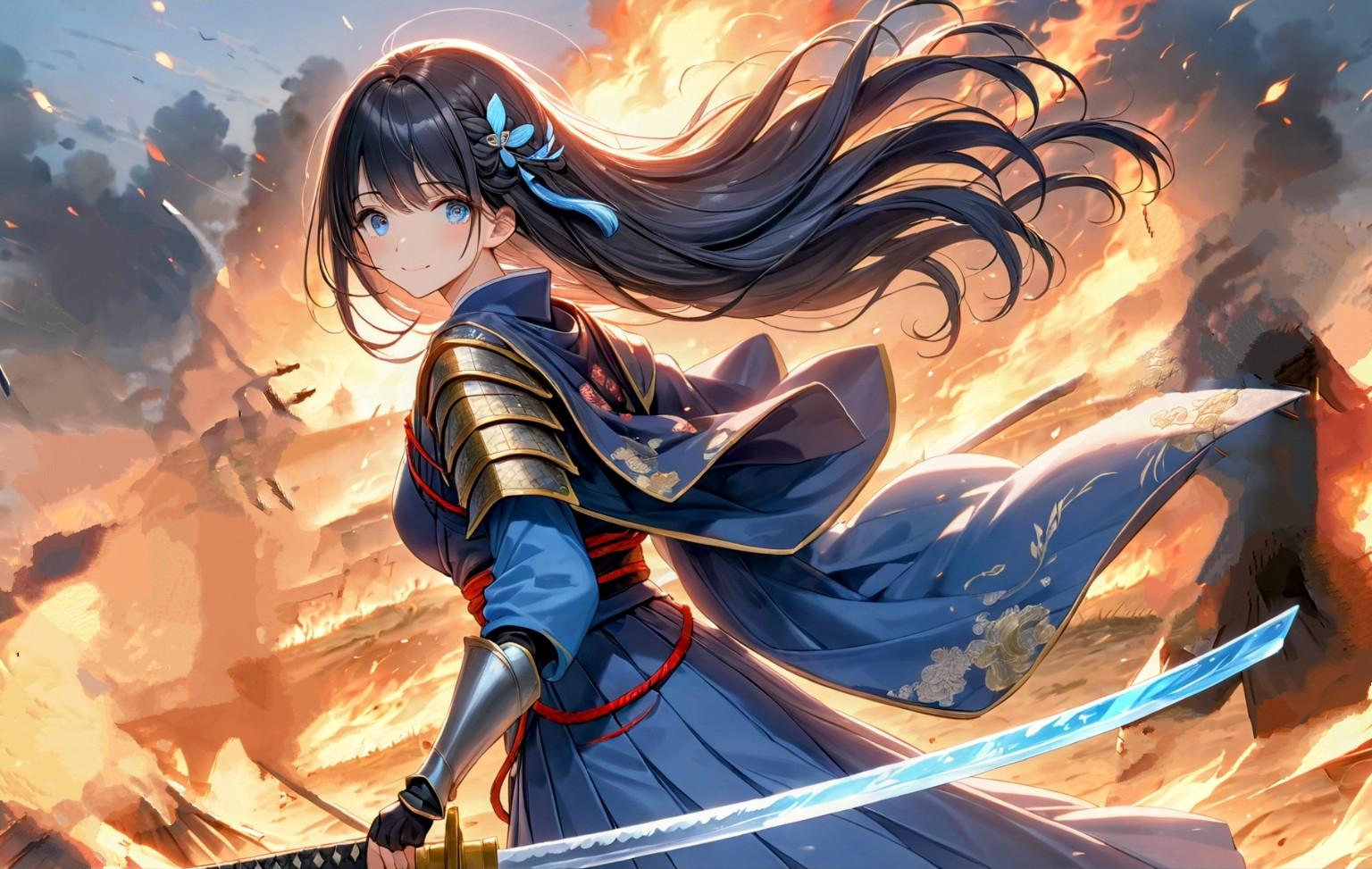 黒髪の姫武将