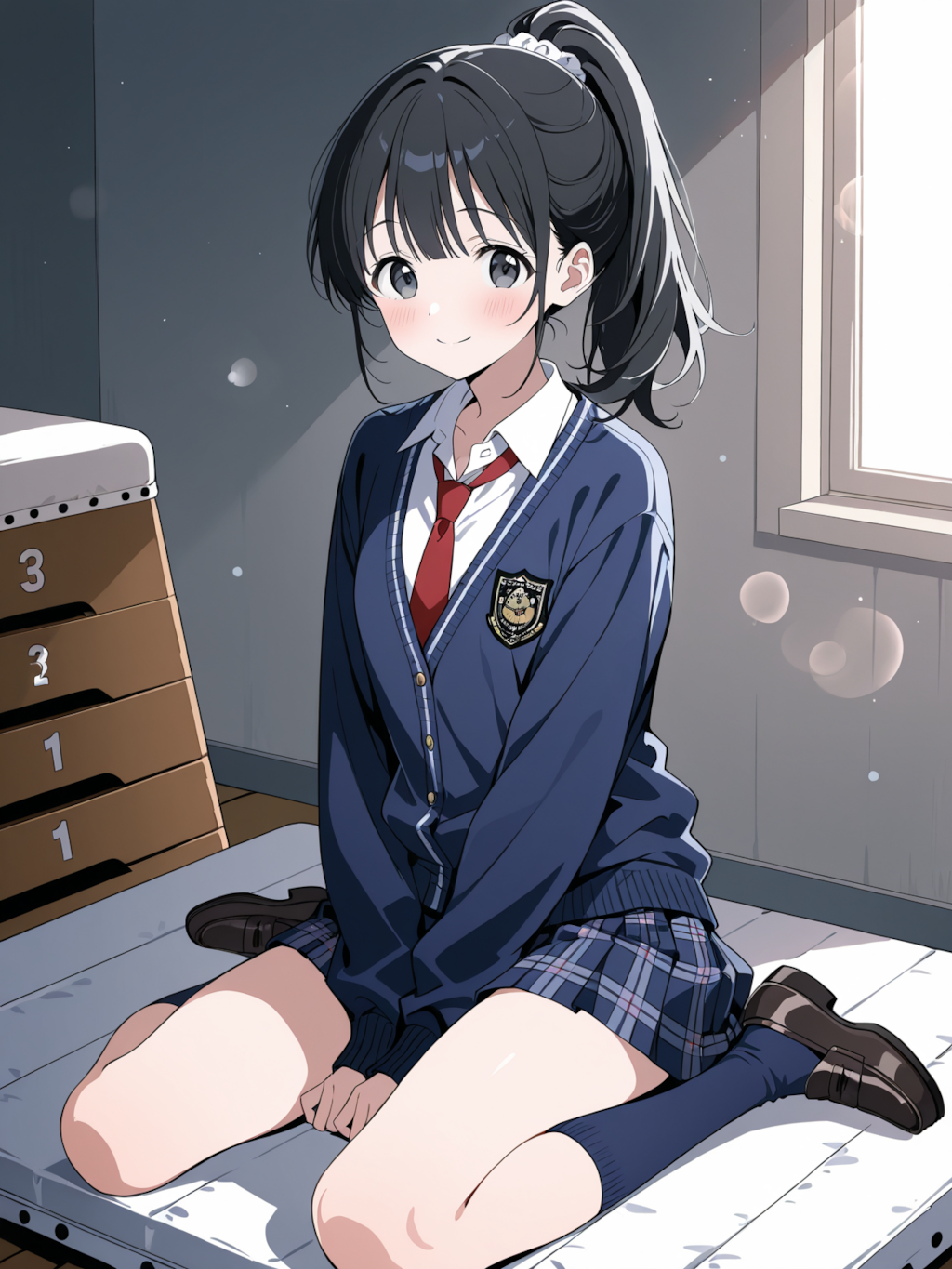 座る（体育マット）