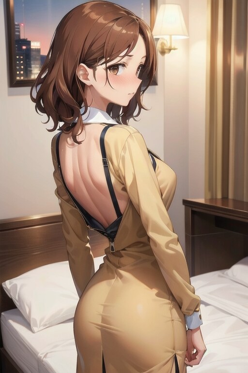 ファスナー上げて♡