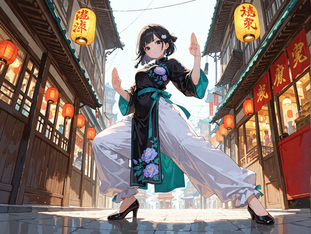 だぶだぶチャイナ服の凜猫ちゃん