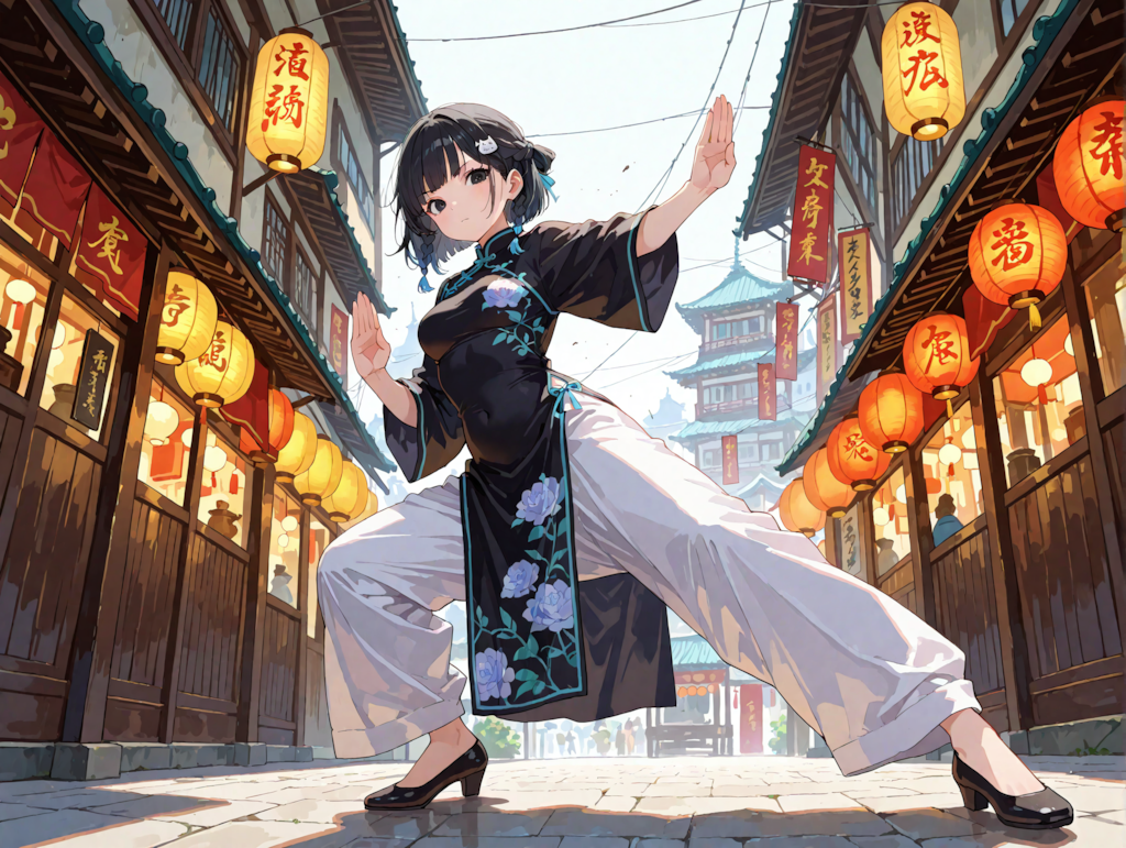 だぶだぶチャイナ服の凜猫ちゃん