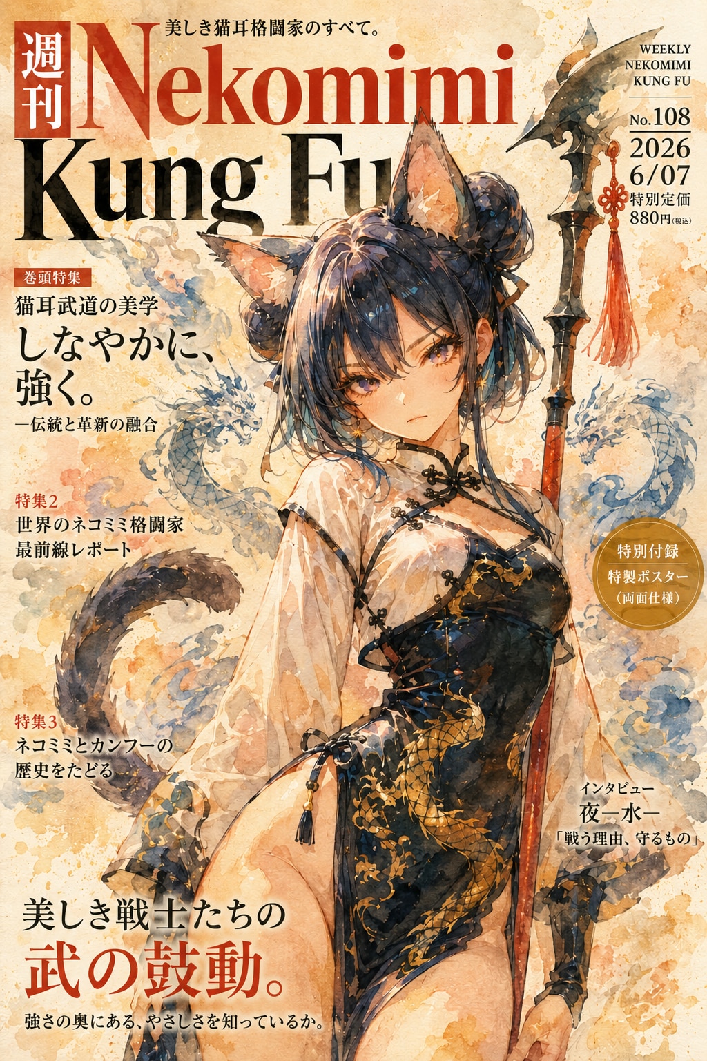 週刊「Nekomimi Kung Fu」