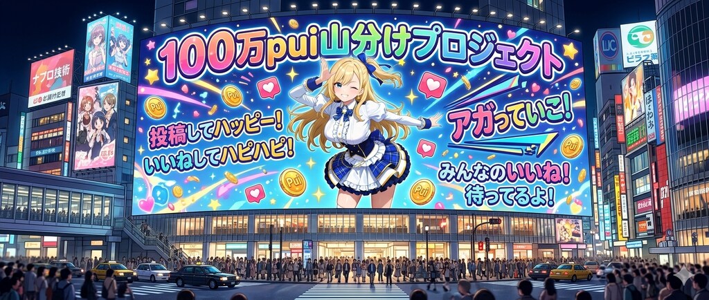 ナミちゃんの100万pui山分け広告