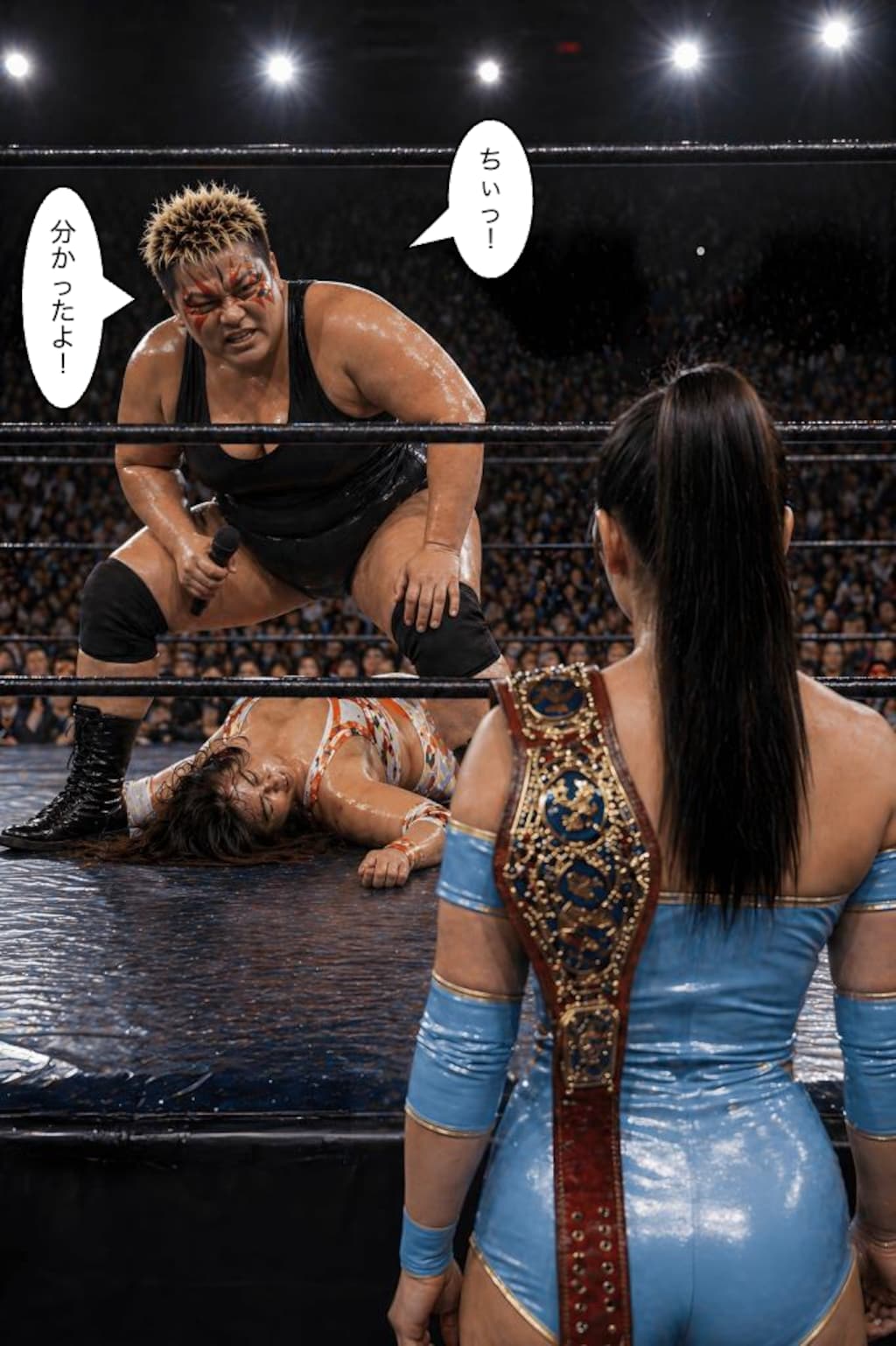 2人のトップレスラー