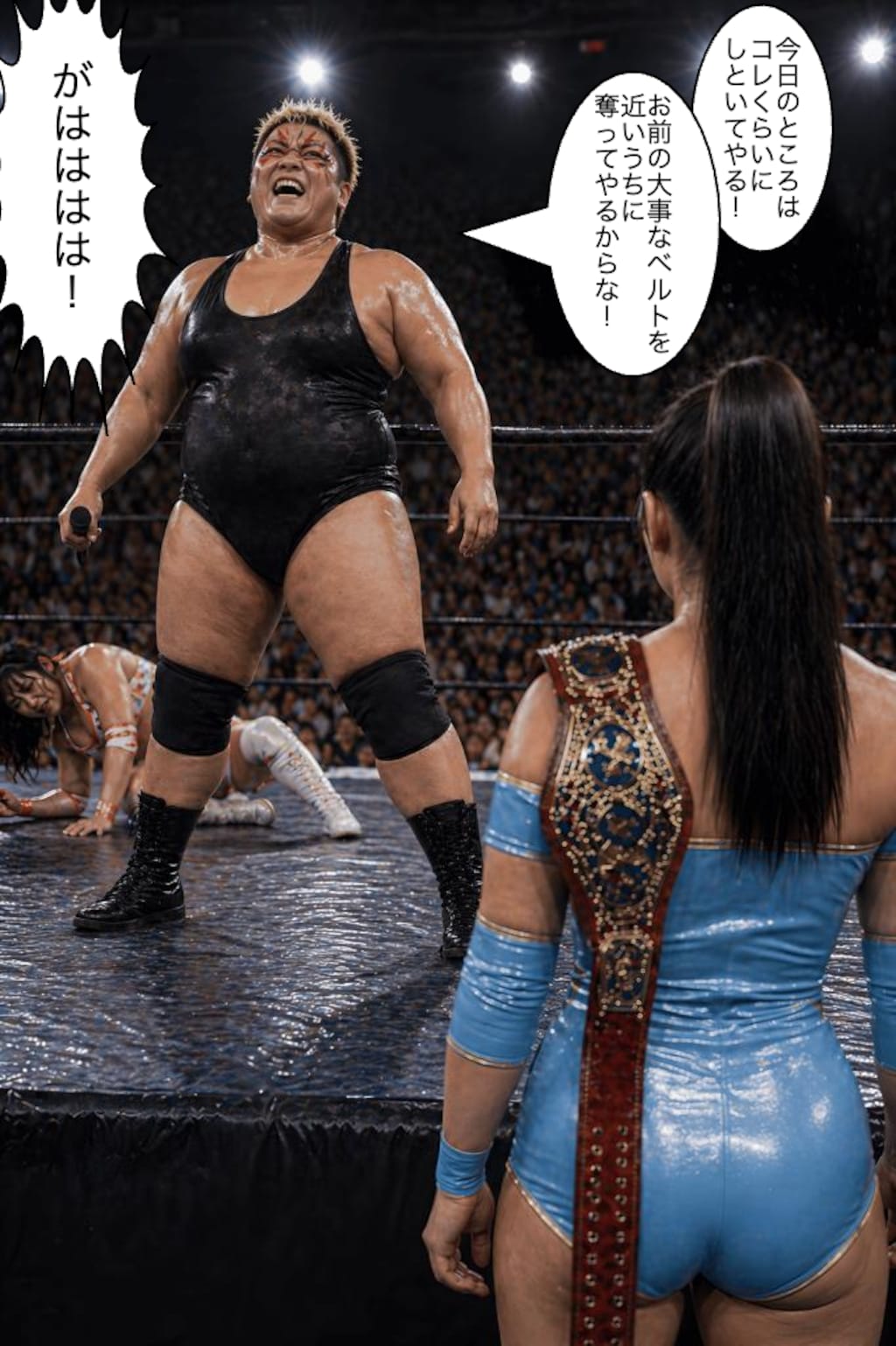 2人のトップレスラー