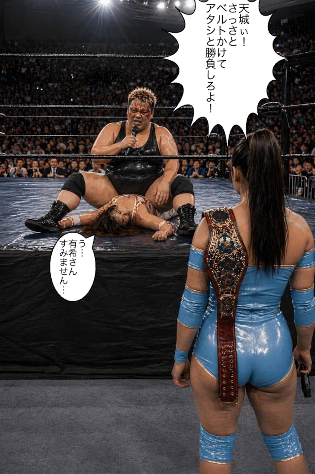 2人のトップレスラー