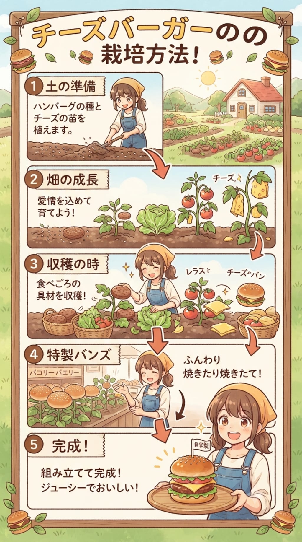 ハンバーガーの栽培方法