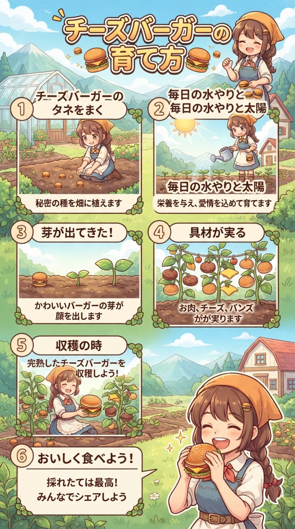 ハンバーガーの栽培方法
