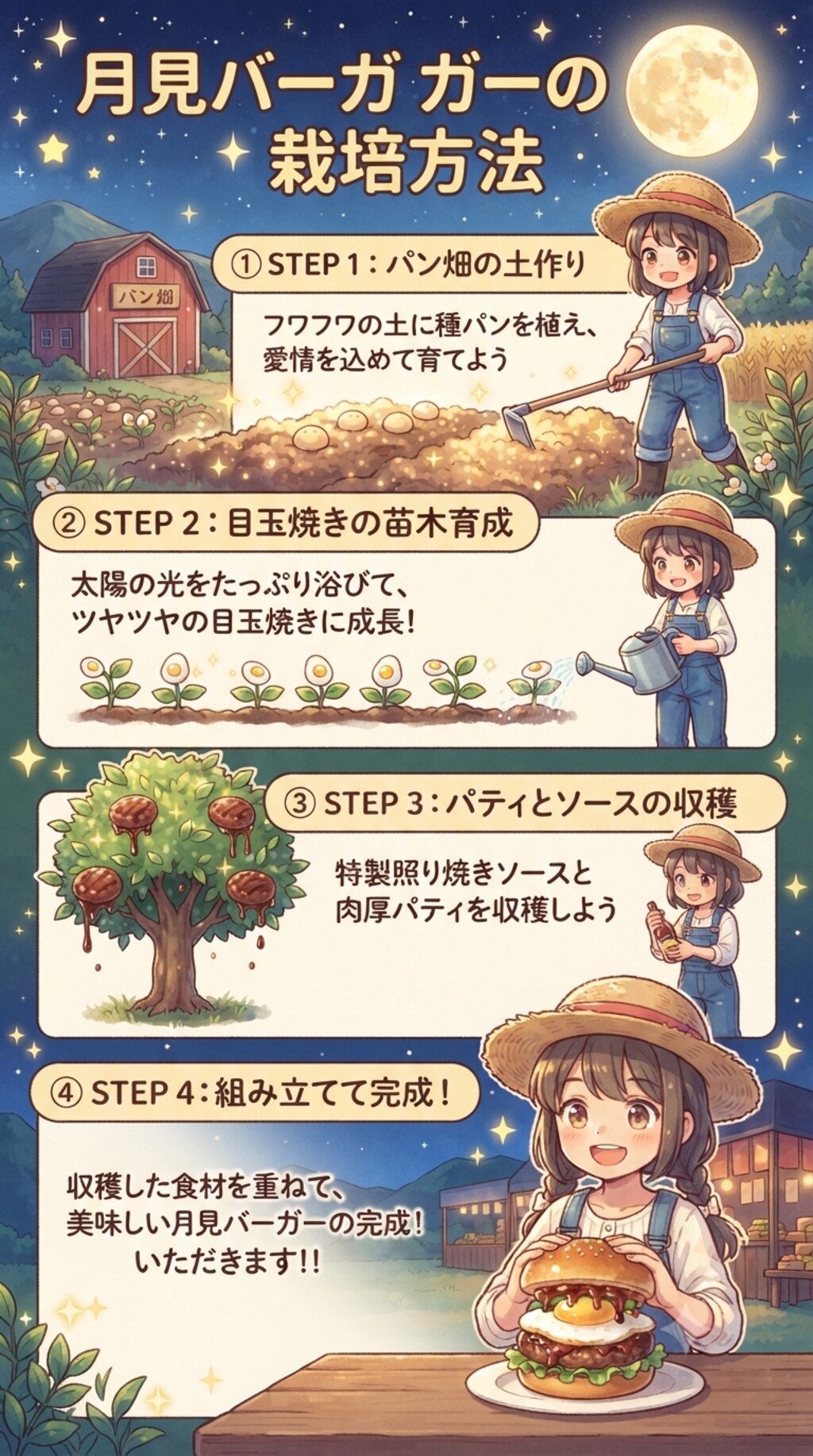 ハンバーガーの栽培方法