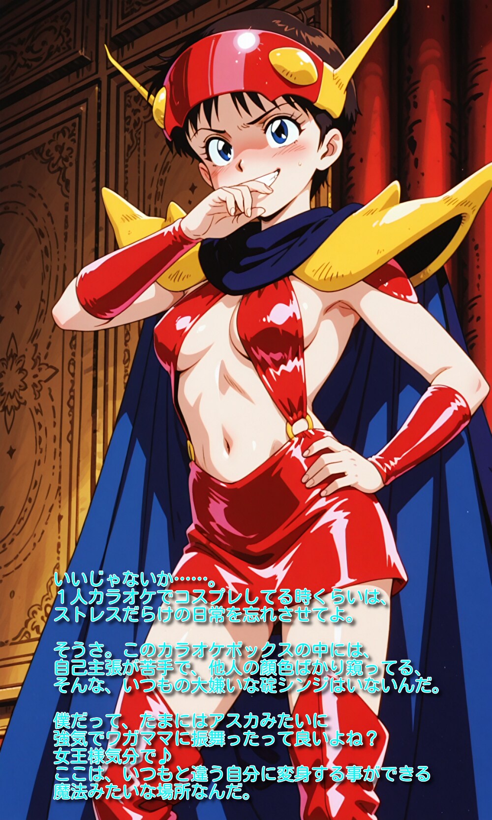 【文字入り】僕はカラオケで変身するんだ。まるでシンデレラの様に