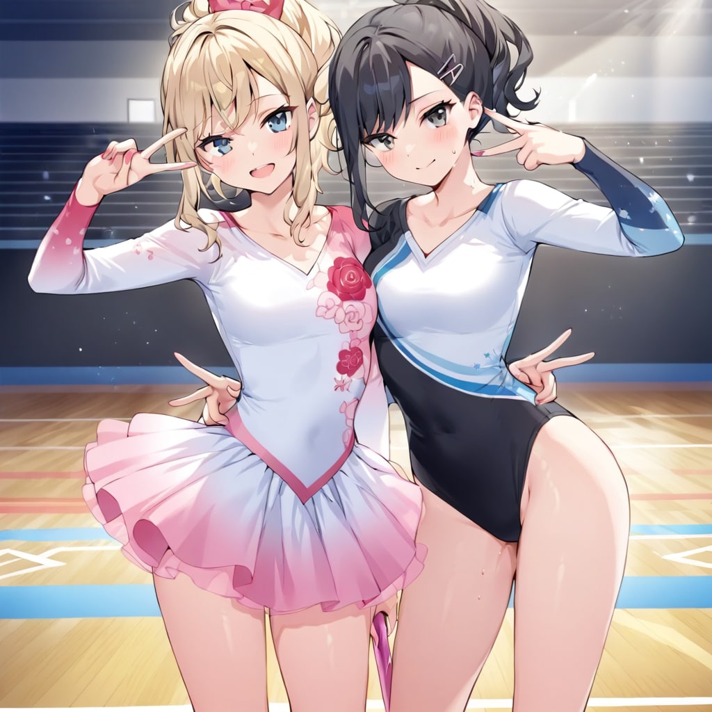 大会練習中のお2人
