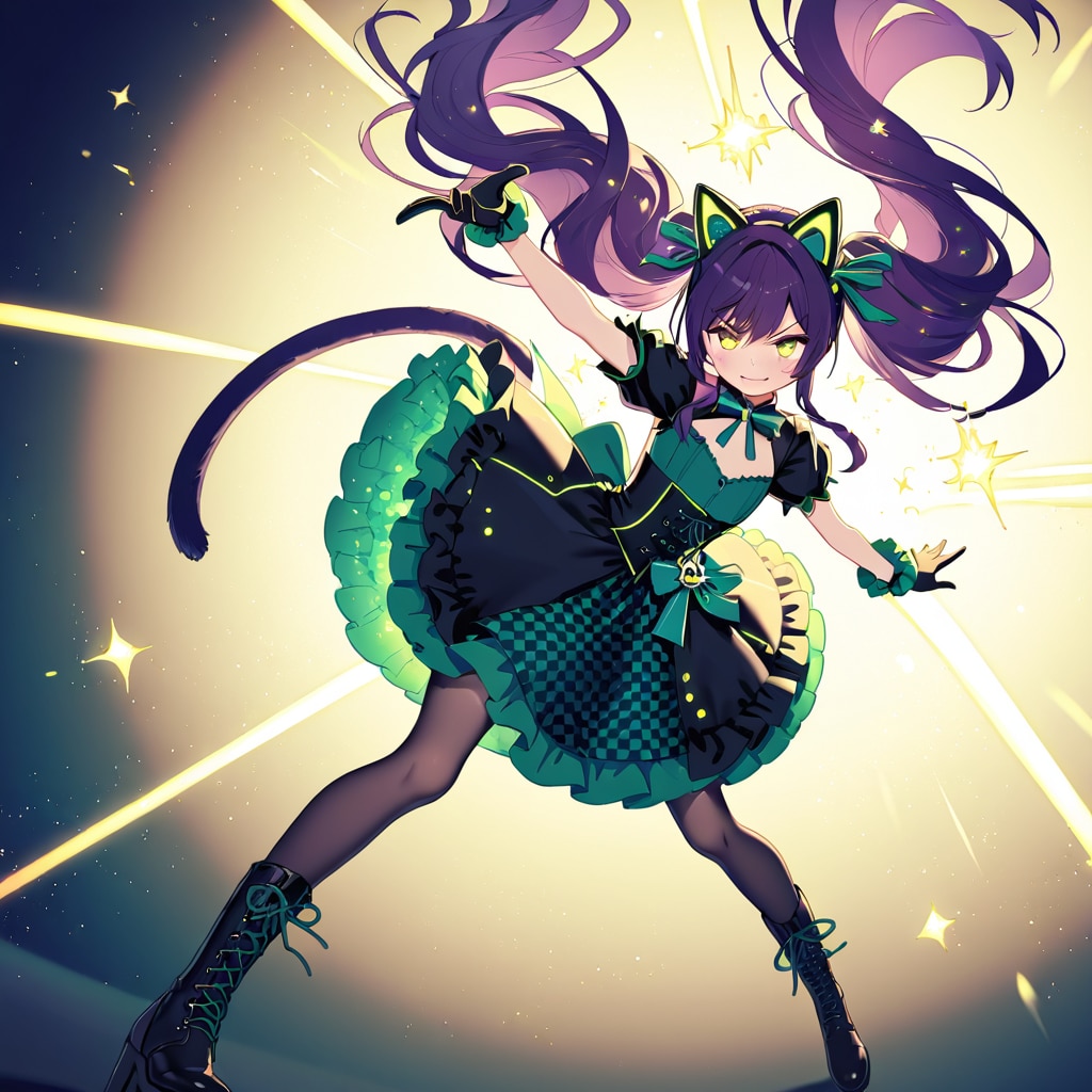 金曜日が来たよ！！　〜星屑を踊る猫耳LILAC | の人気AIイラスト・グラビア