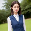 紺色の制服を着た女子高生？ 4枚目