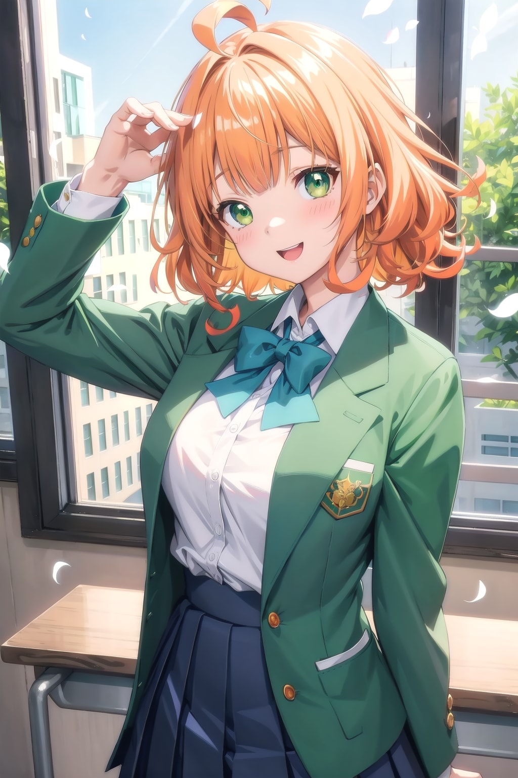 おはよ〜　あ、花びら...