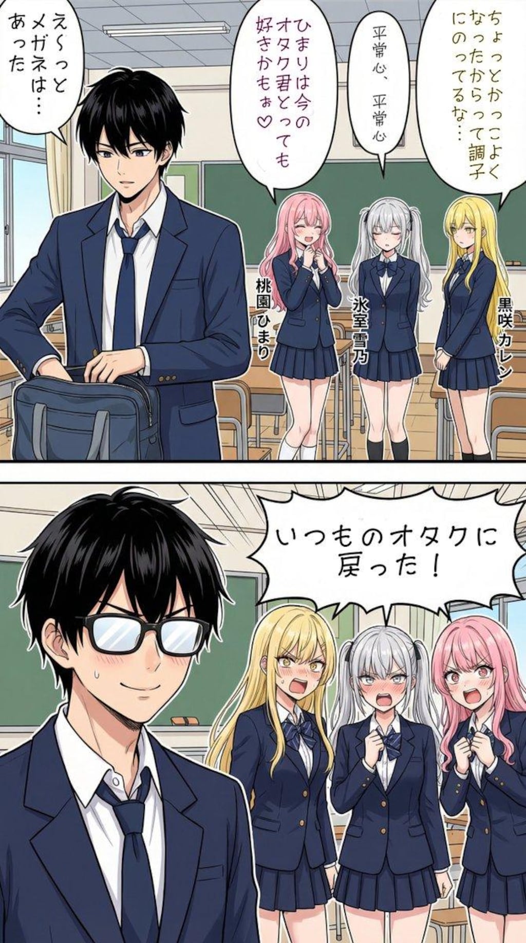 オタク君がイケメンになってドキドキする一軍ギャルズ