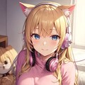 猫と音楽タイム 2枚目