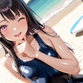 【本日の板野ちゃん】「旧スクール水着ってマニアックね・・・」 2枚目