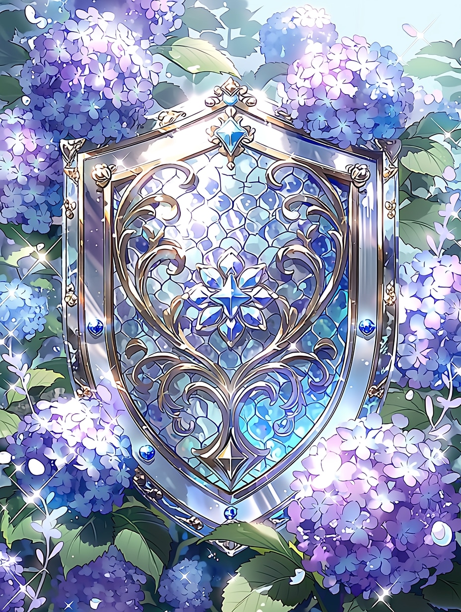 Shield of hydrangea