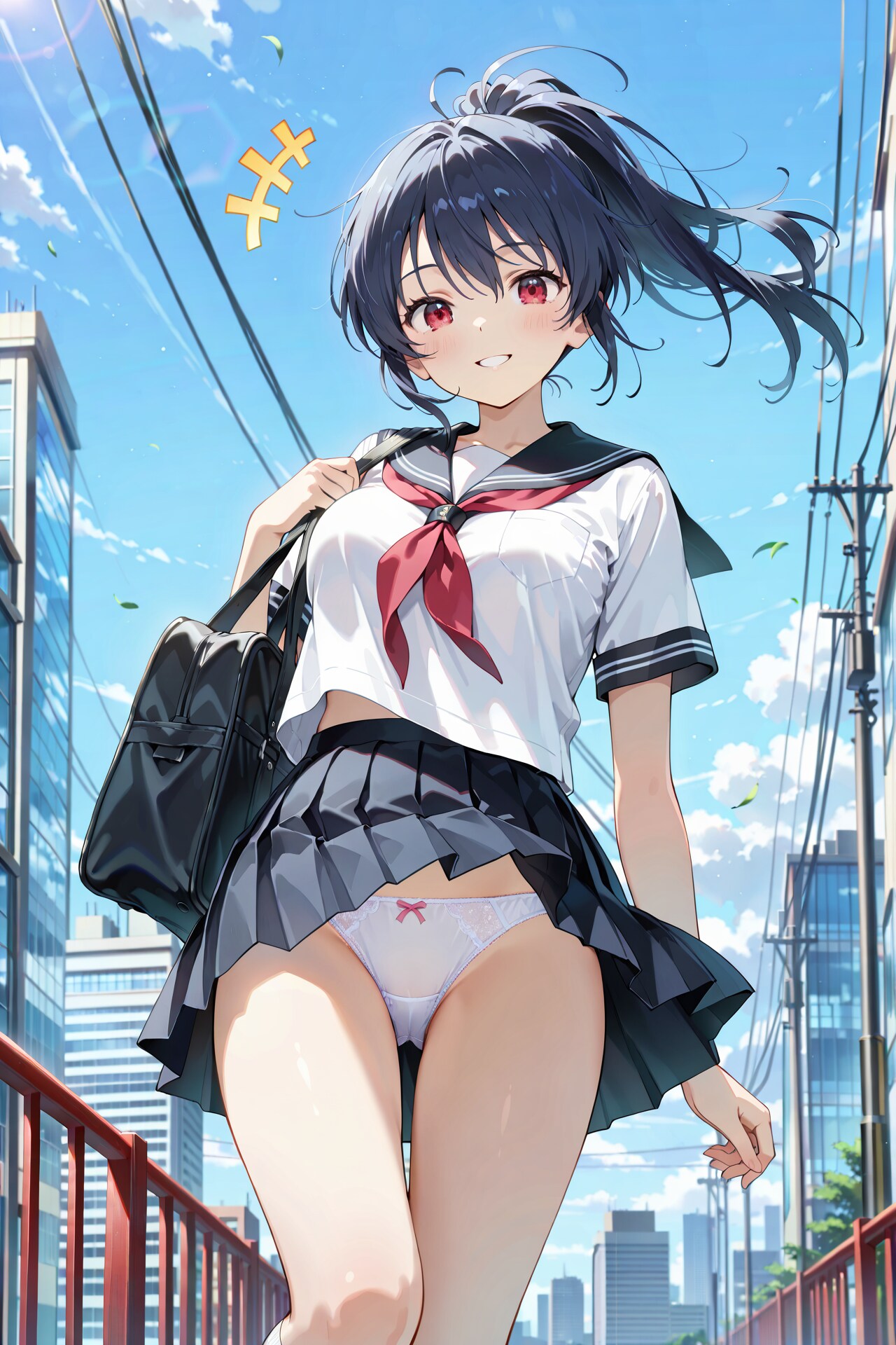 パンチラ登校撮影会 Y714