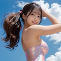 ストラップレス水着_03 4枚目