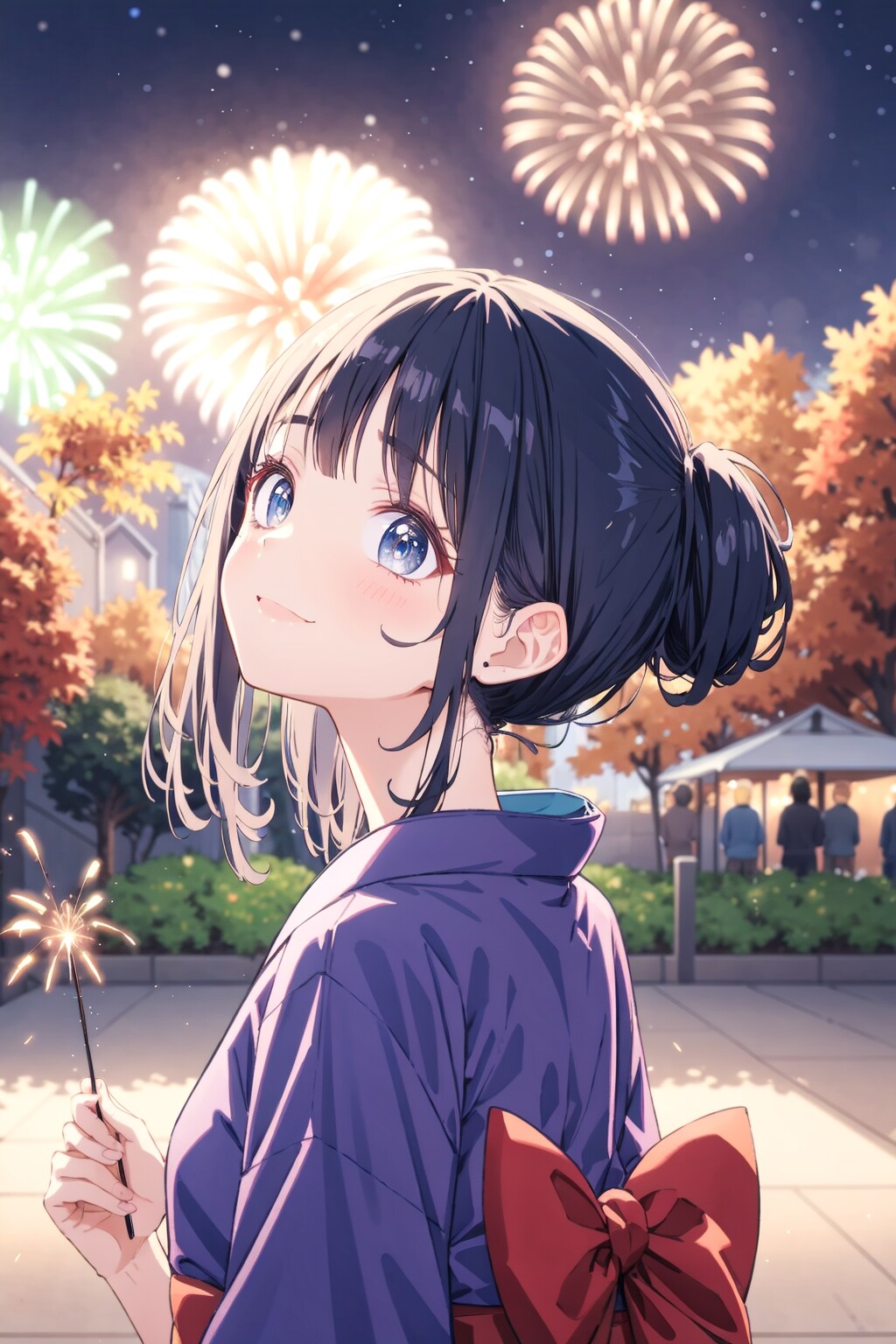 最後の花火に今年もなったね