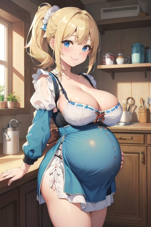 お腹の大きな女の子