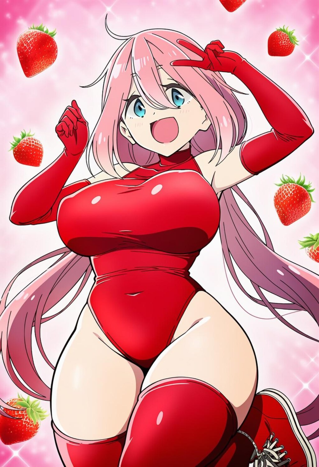 魔法少女コスプレいちご人妻