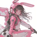 pink bunny paratroopers sci-fi mode 桃色兎耳空挺部隊 2枚目