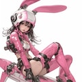 pink bunny paratroopers sci-fi mode 桃色兎耳空挺部隊 5枚目