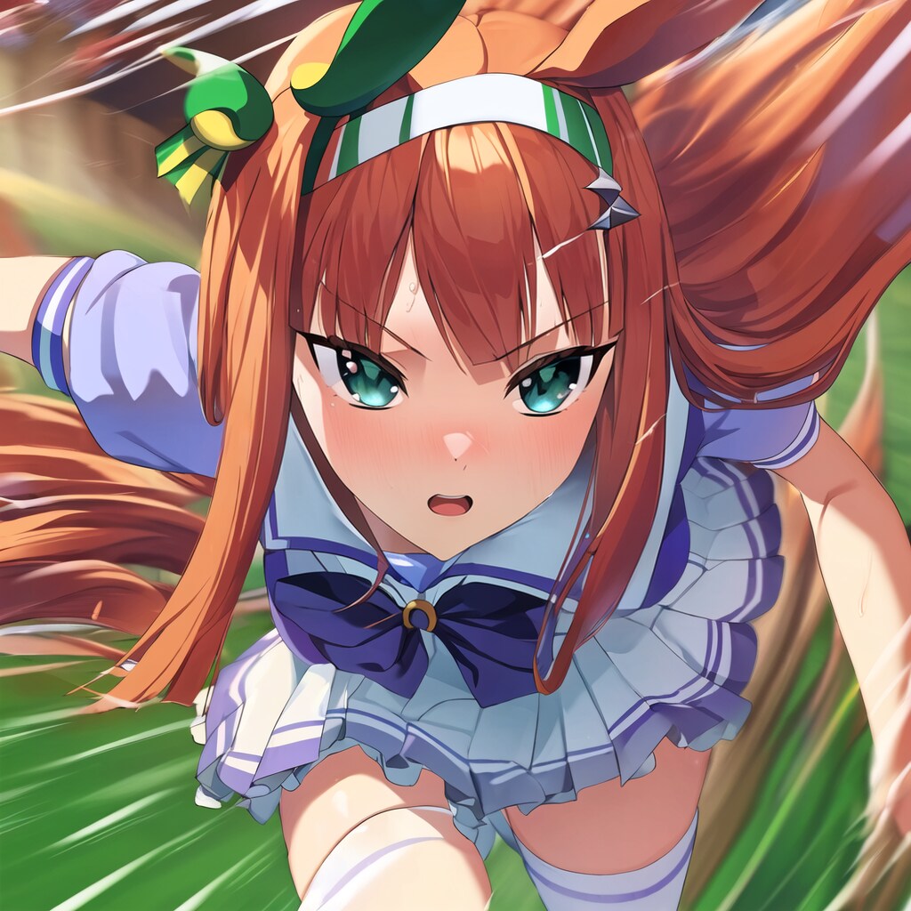 全力で走るスズカさん
