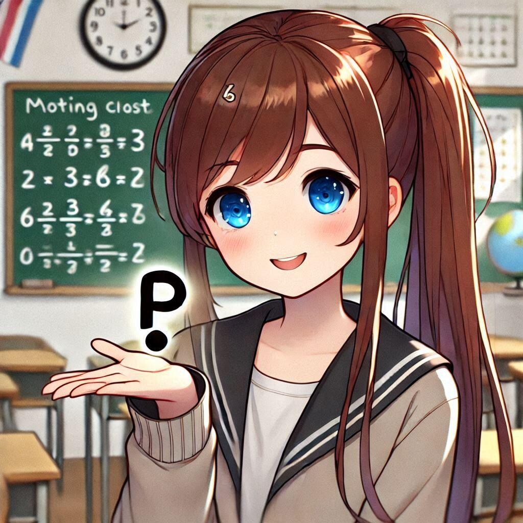 動く点Pを捕まえた小さな女の子