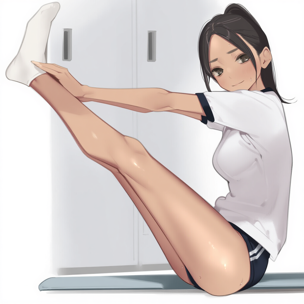 ポニテちゃん① 体育の時間♪A