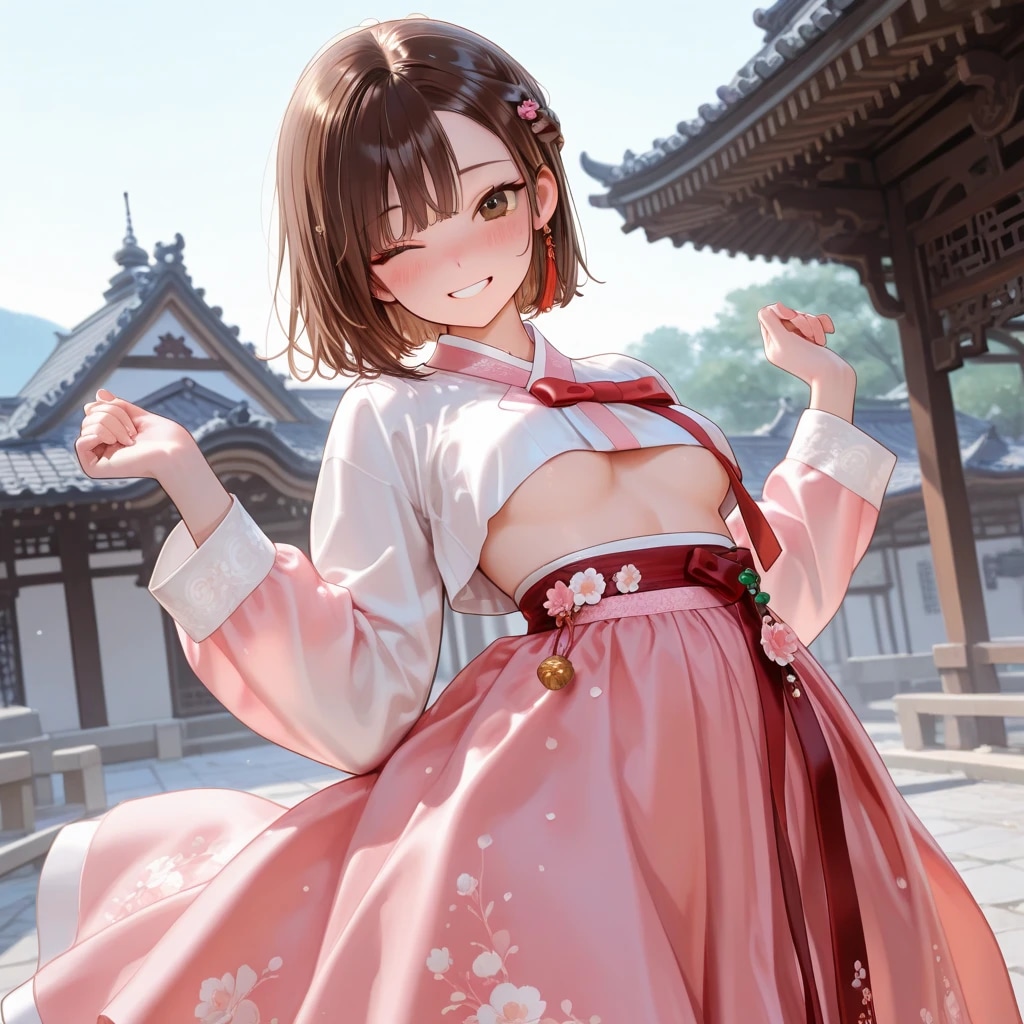 下乳チョゴリ着てみた