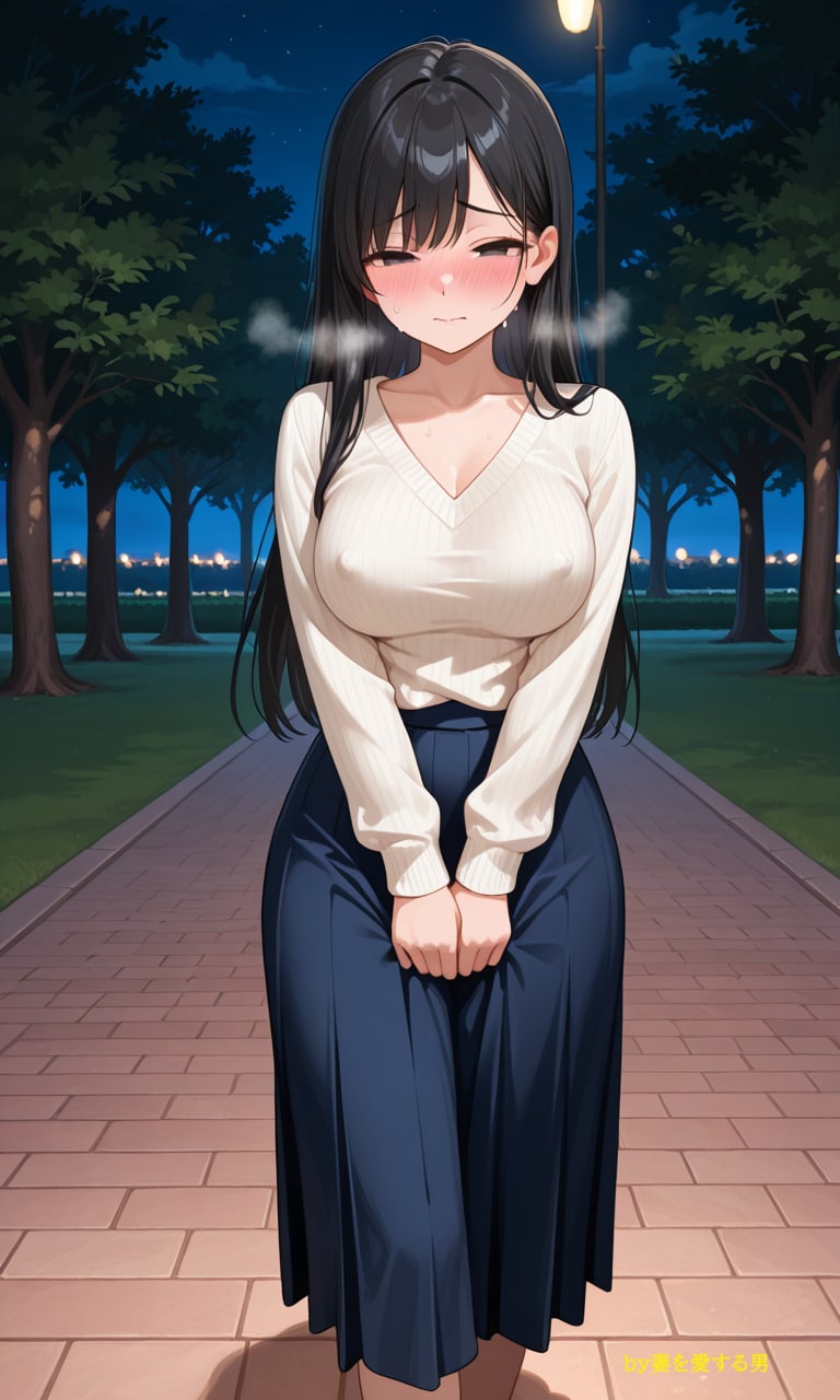 性癖　未公開イラスト④　露出編　～ 　散歩　②　～