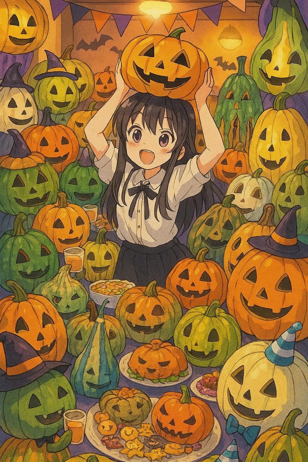 AIが思いつくかぎりのかぼちゃの品種を利用してハロウィンパーティを開催する！！