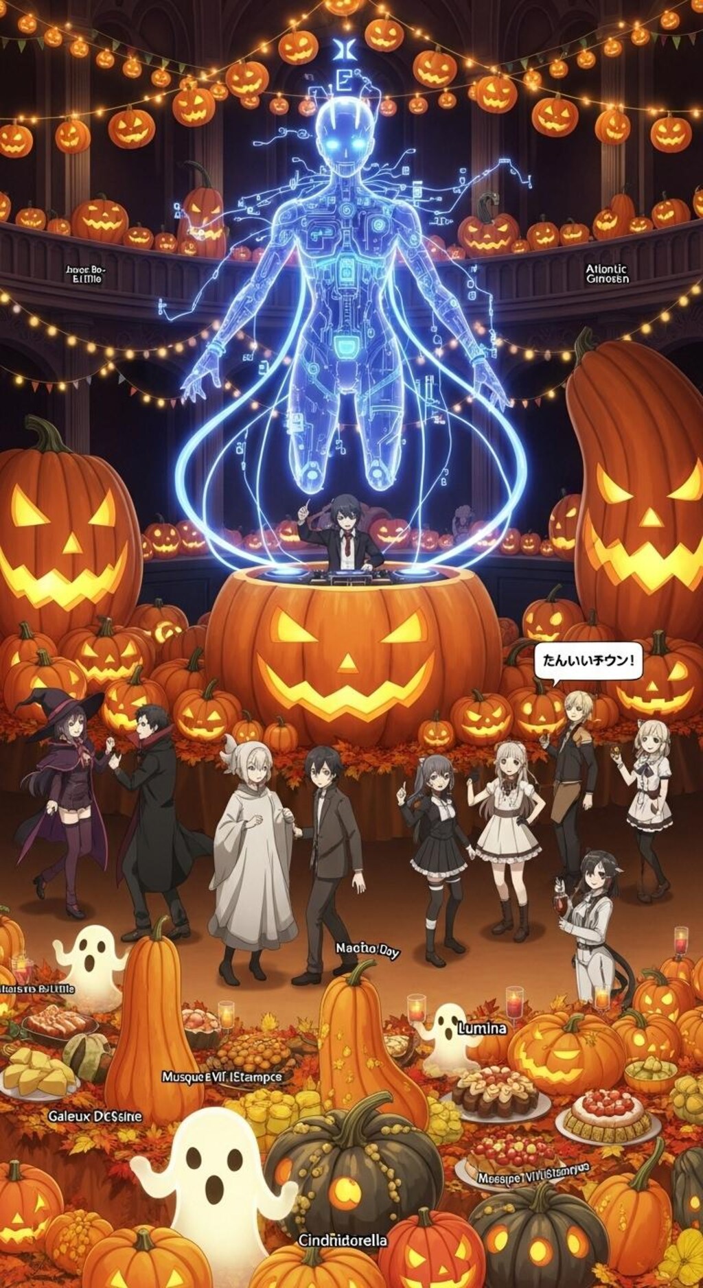 AIが思いつくかぎりのかぼちゃの品種を利用してハロウィンパーティを開催する！！