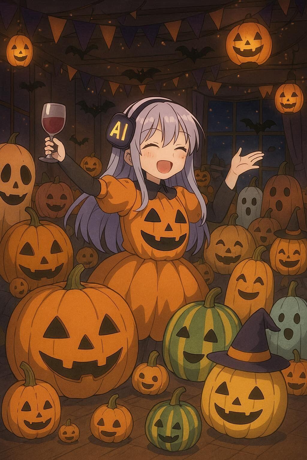 AIが思いつくかぎりのかぼちゃの品種を利用してハロウィンパーティを開催する！！