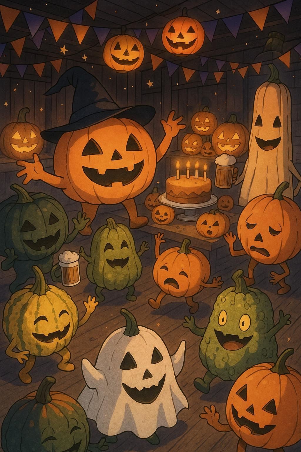 AIが思いつくかぎりのかぼちゃの品種を利用してハロウィンパーティを開催する！！