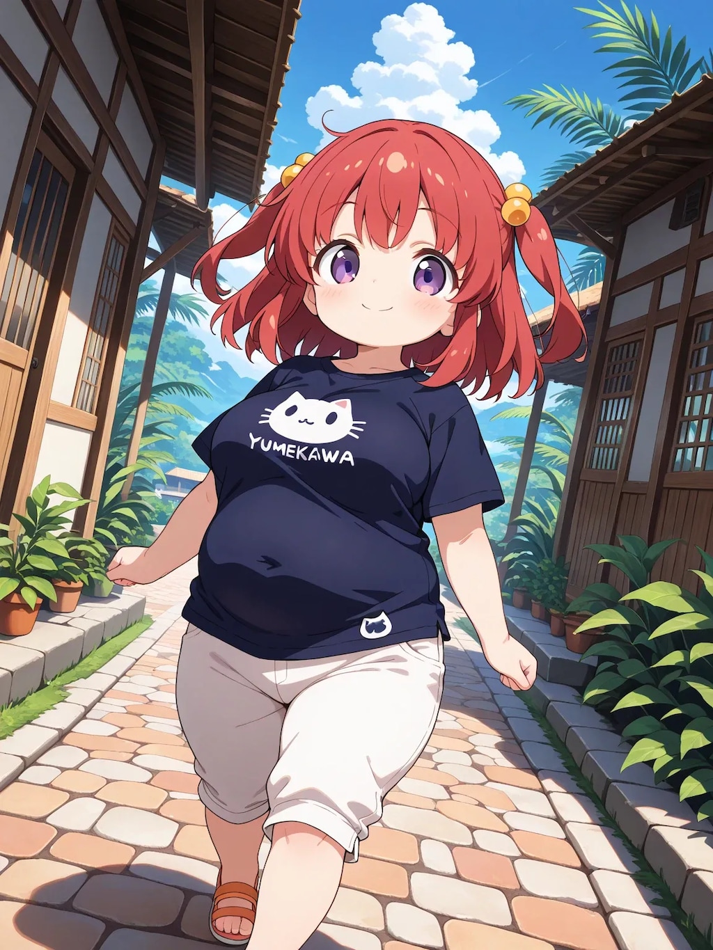 リゾート地のめぐみちゃん
