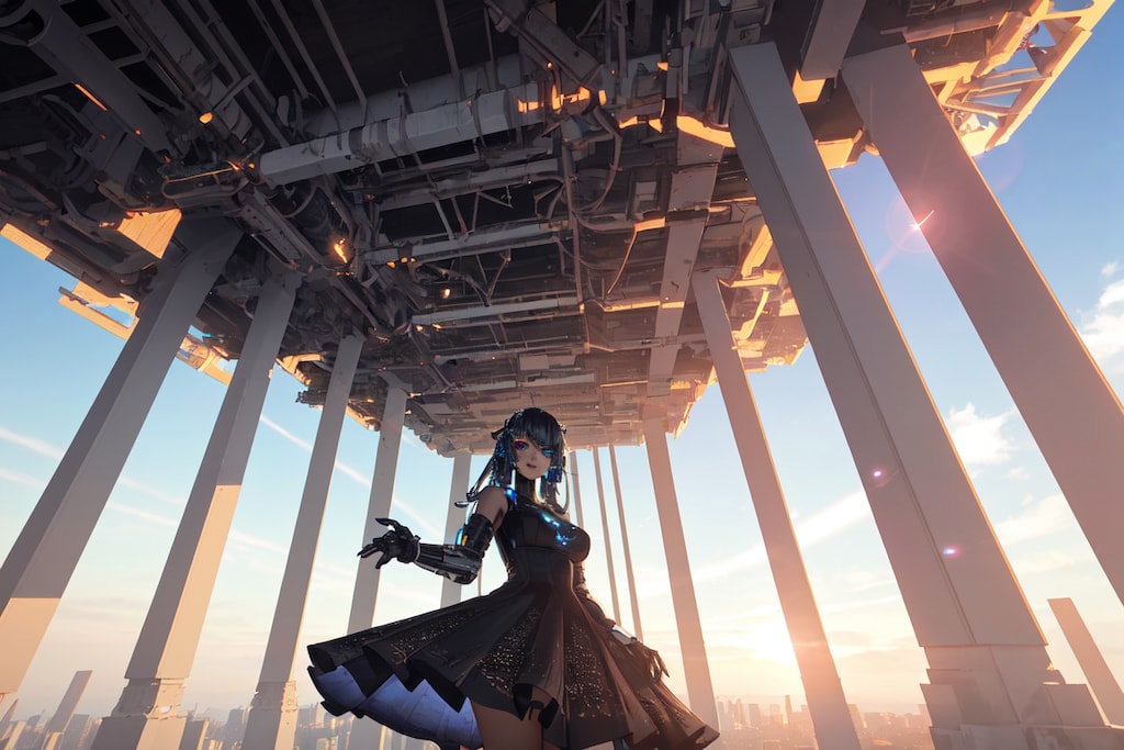 メガストラクチャーのある街３