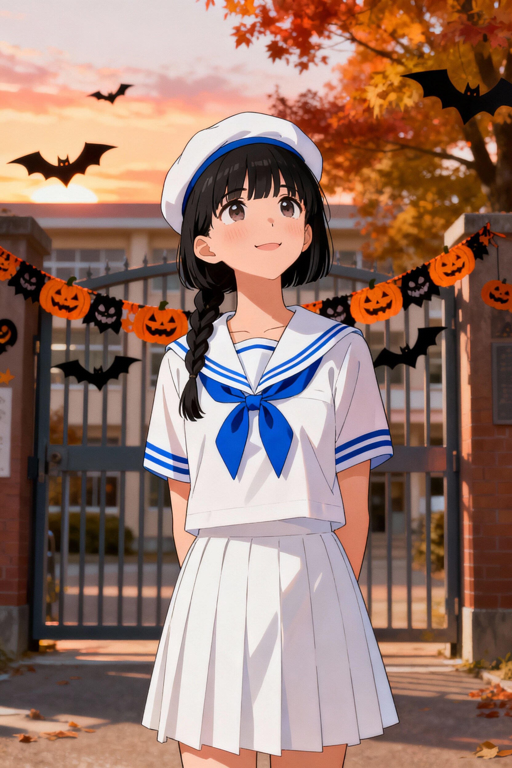 ハロウィンの夕暮れ | の人気AIイラスト・グラビア