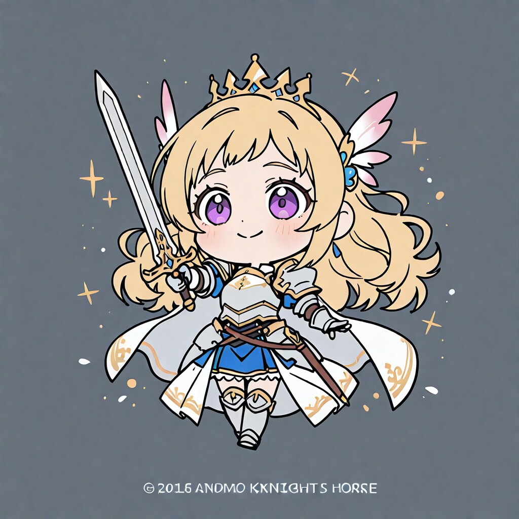 剣を掲げる姫騎士