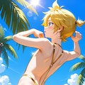 VOCALOID　鏡音レン　スリングショット水着 10枚目