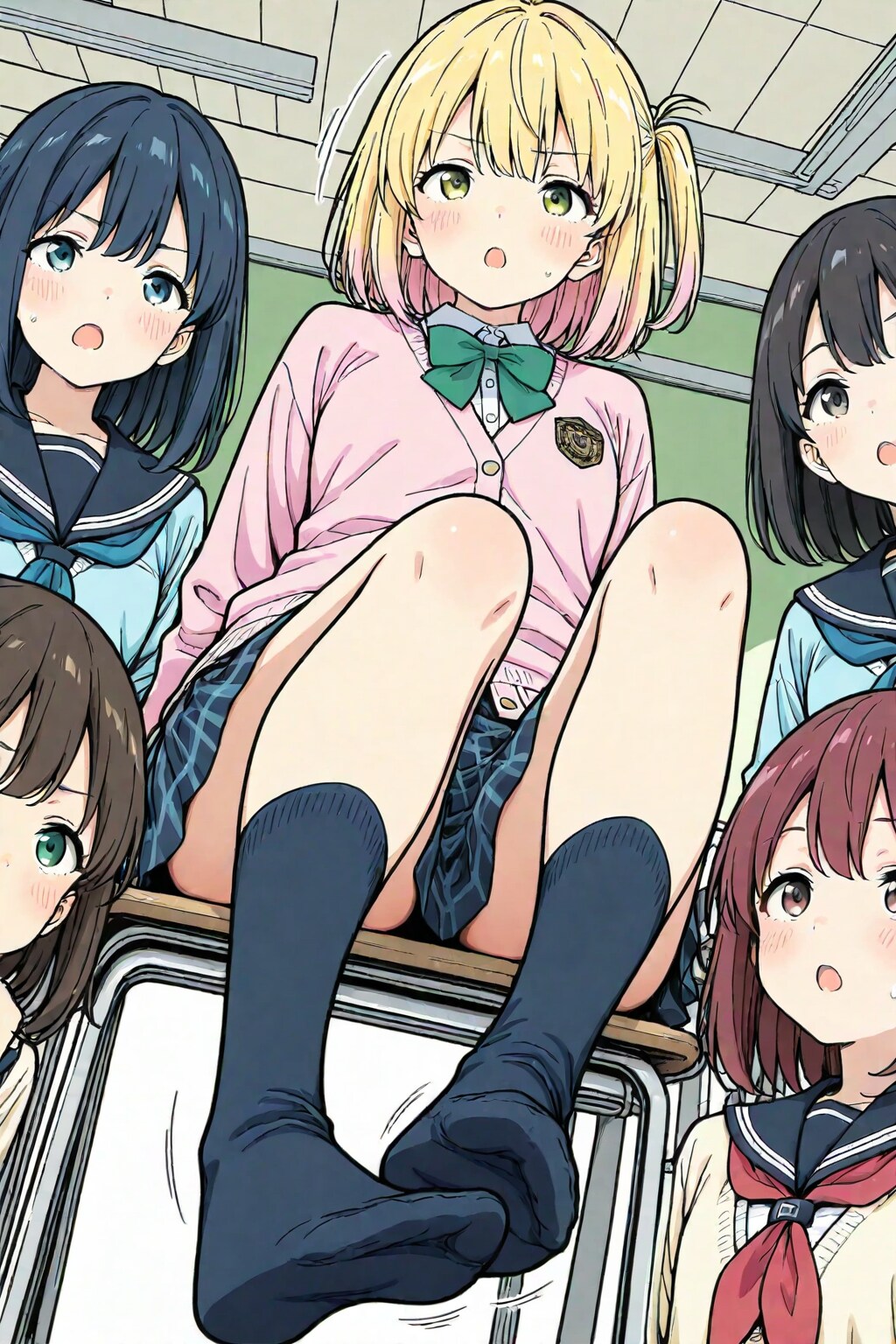 休み時間(学校の日常) | の人気AIイラスト・グラビア