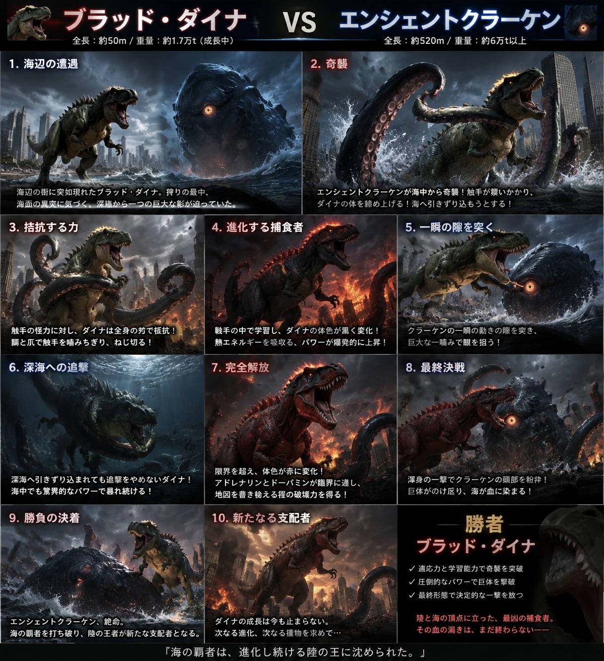 ブラッド・ダイナVSエンシェントクラーケン