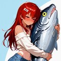 抱きマグロ🐟️枕取り返した、まこっちゃん🍖✨ 2枚目