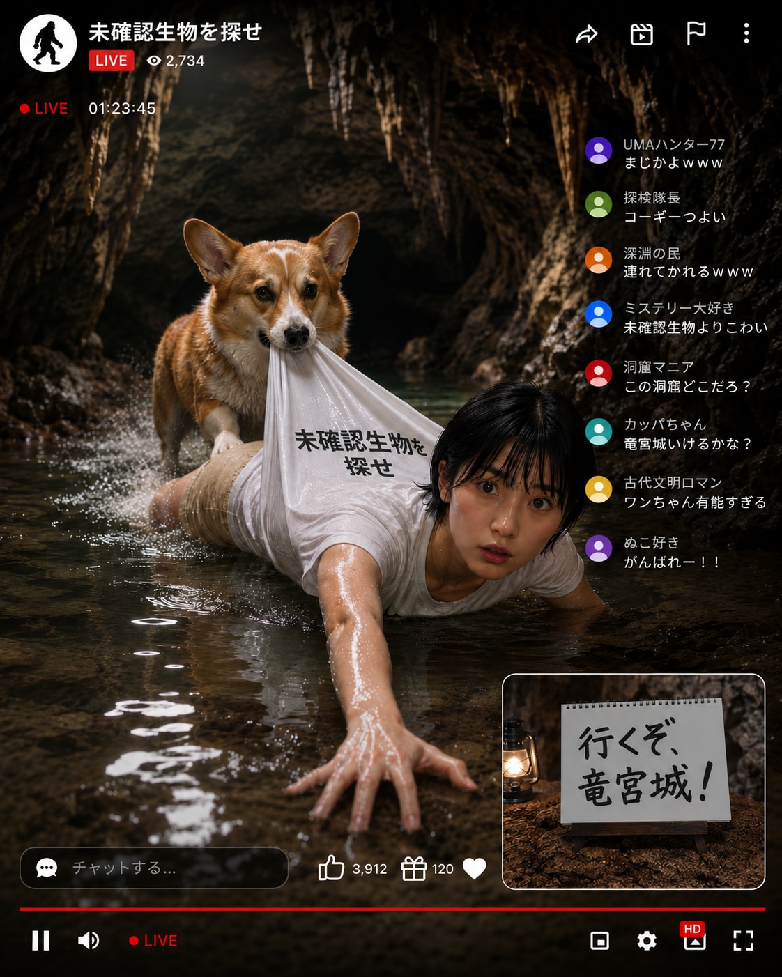 未確認生物を探せ　人面魚編２